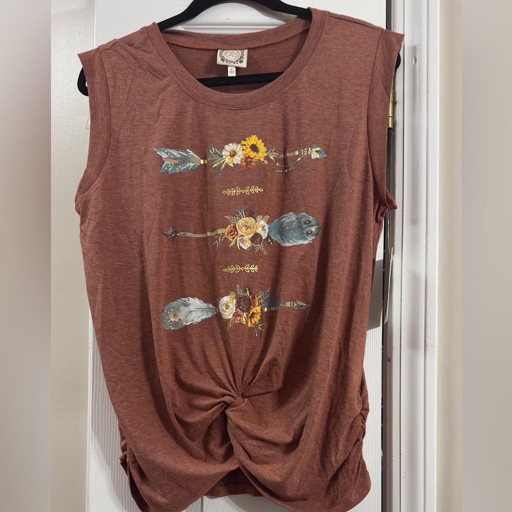 Rust Brown T-Shirt by True Self (t1)